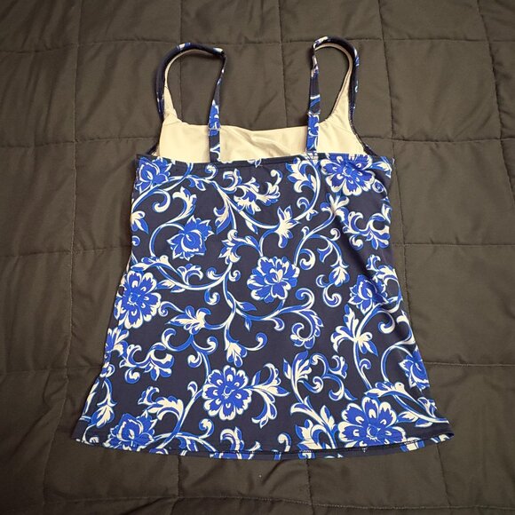 Lands' End Square Neck Tankini Swimsuit Top - Size: 4 - NWT - Picture 4 of 6
